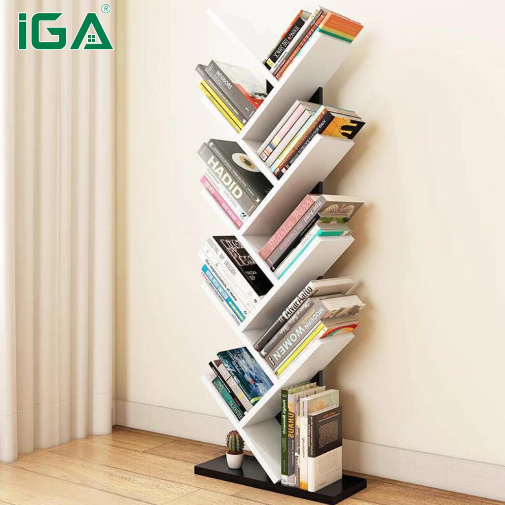 Kệ sách hình xương cá