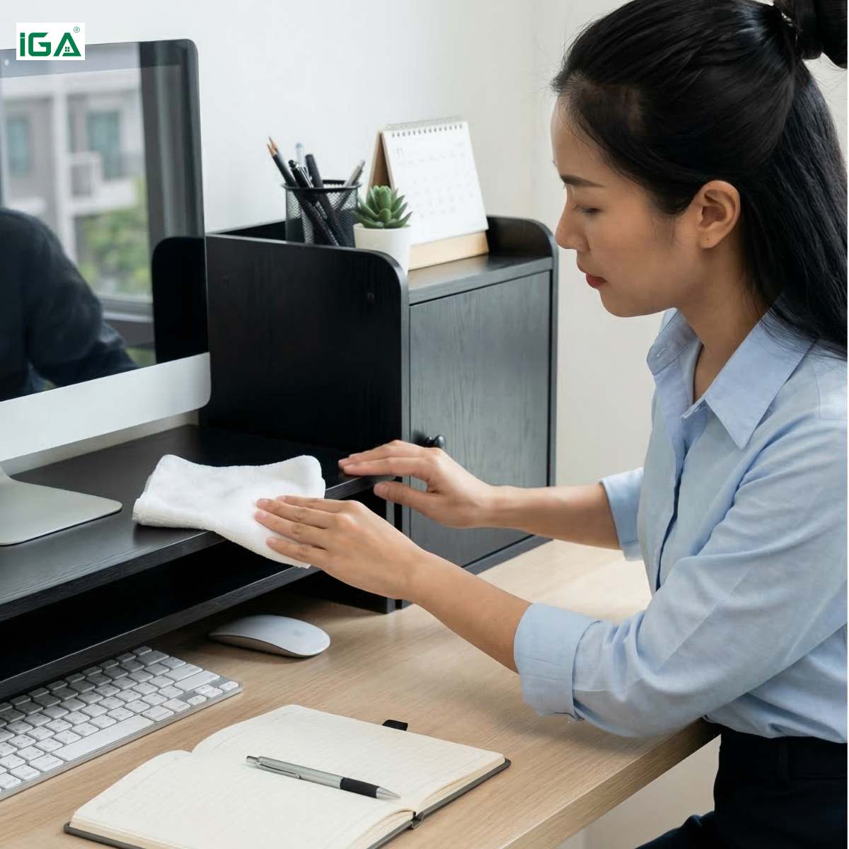 Vệ sinh kệ màn hình&nbsp;máy tính thường xuyên