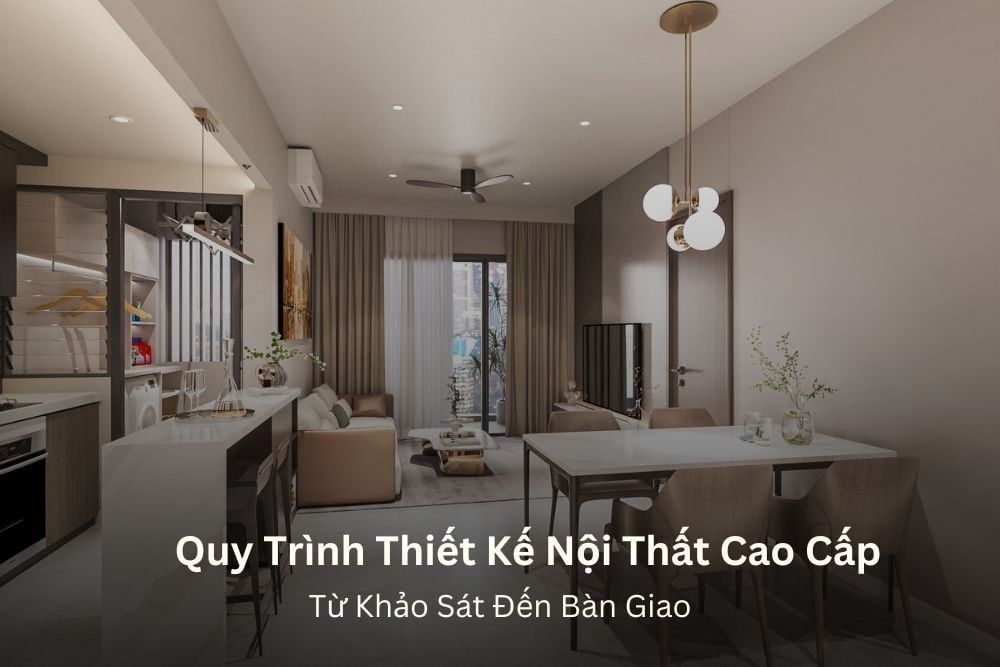 Quy trình thiết kế nội thất cao cấp chuyên nghiệp từ khảo sát đến bàn giao