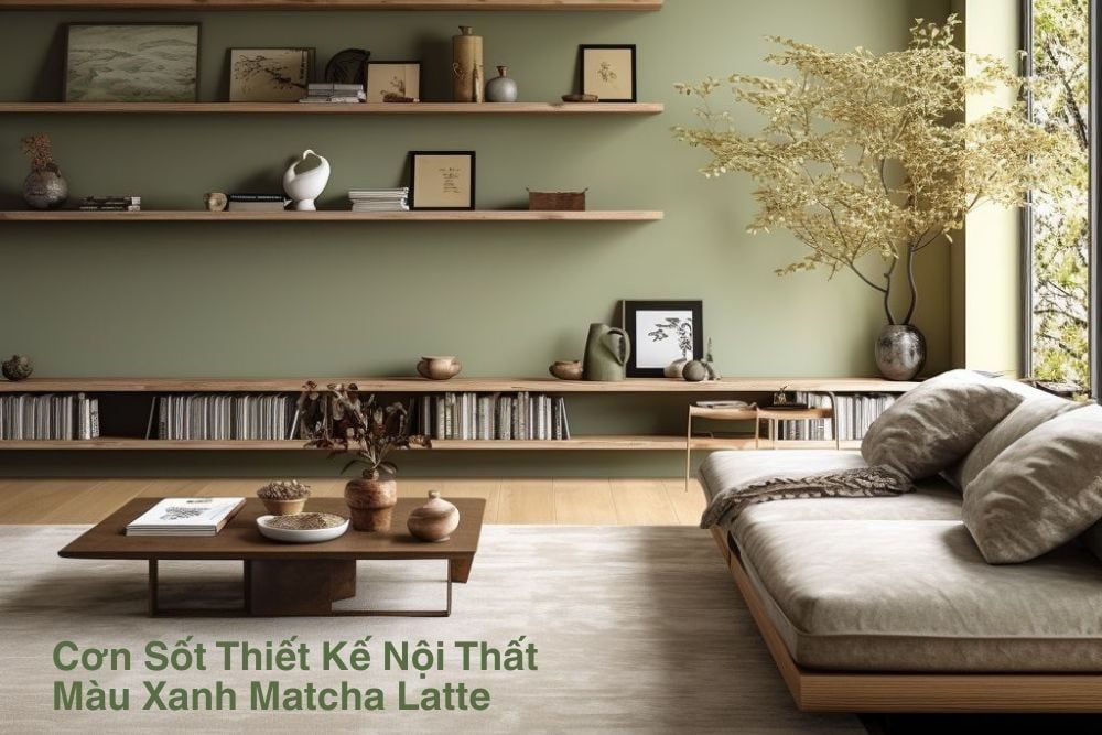 Cơn sốt thiết kế nội thất màu xanh Matcha Latte: Làn gió xanh mát lành truyền cảm hứng cho không gian sống | Galaxycons