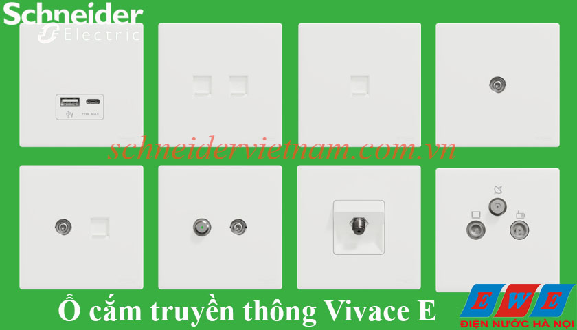 Các loại ổ cắm truyền thông Vivace E