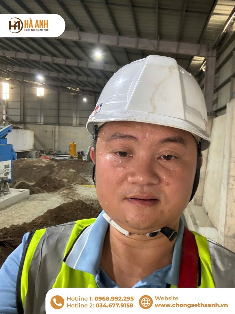 Toàn cảnh công trình chống sét Nhà máy kính nổi CFG do Chống Sét Hà Anh thi công
