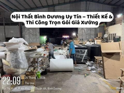 Nội Thất Bình Dương Uy Tín – Thiết Kế & Thi Công Trọn Gói Giá Xưởng
