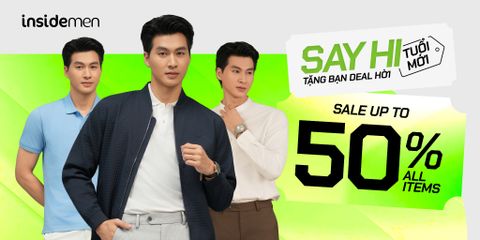 INSIDEMEN SAY HI TUỔI MỚI - TẶNG BẠN DEAL HỜI - SALE UPTO 50% ALL ITEMS