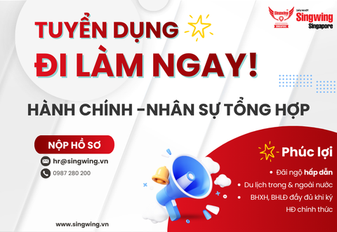 [GẤP] TUYỂN DỤNG HÀNH CHÍNH NHÂN SỰ TỔNG HỢP