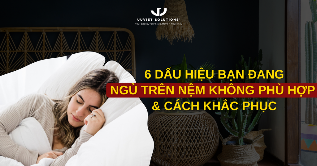 6 DẤU HIỆU BẠN ĐANG NGỦ TRÊN NỆM KHÔNG PHÙ HỢP VÀ CÁCH KHẮC PHỤC