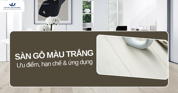 SÀN GỖ MÀU TRẮNG: ƯU ĐIỂM, HẠN CHẾ VÀ ỨNG DỤNG