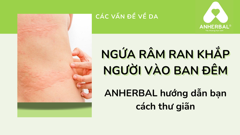Ngứa râm ran khắp người vào ban đêm: ANHERBAL mách bạn cách thư giãn.