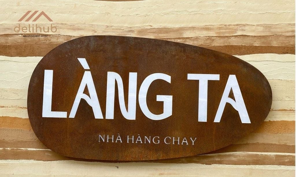 Sơn hiệu ứng nhà hàng: Dự án Nhà hàng chay Làng Ta