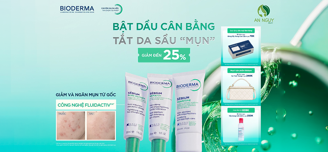 💚BIODERMA SÉBIUM - GIẢM VÀ NGĂN MỤN TỪ GỐC
