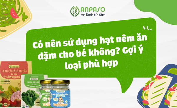 Có nên sử dụng hạt nêm ăn dặm cho bé không? Gợi ý loại phù hợp