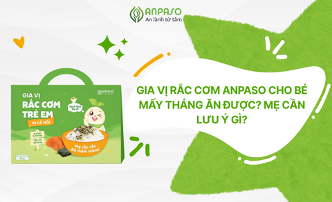 Gia vị rắc cơm Anpaso cho bé mấy tháng ăn được? Mẹ cần lưu ý gì?