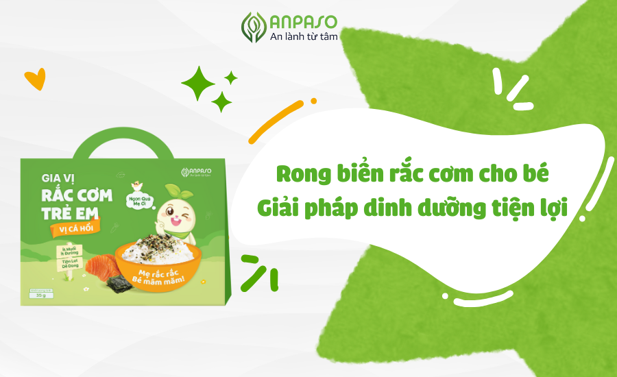 Rong biển rắc cơm cho bé: Giải pháp dinh dưỡng tiện lợi