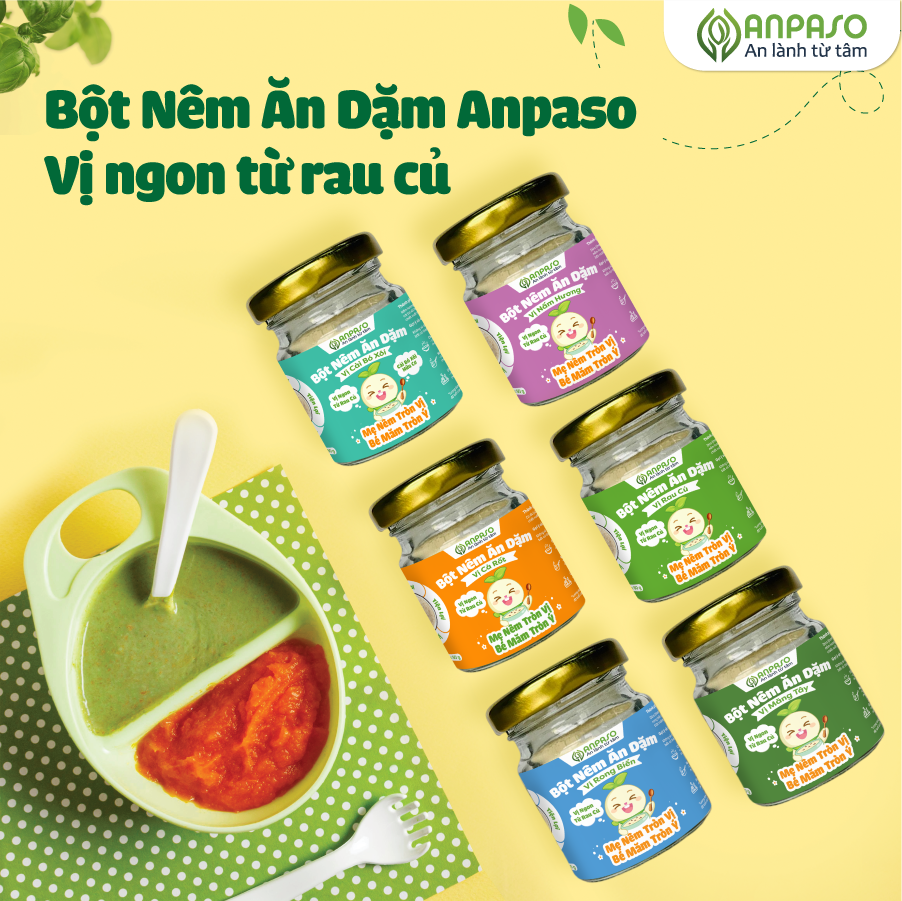 Hạt nêm cho bé ăn dặm Anpaso 60g