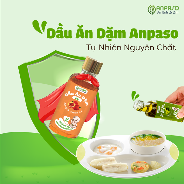 Dầu ăn dặm cho bé Anpaso - 50ml, 100ml
