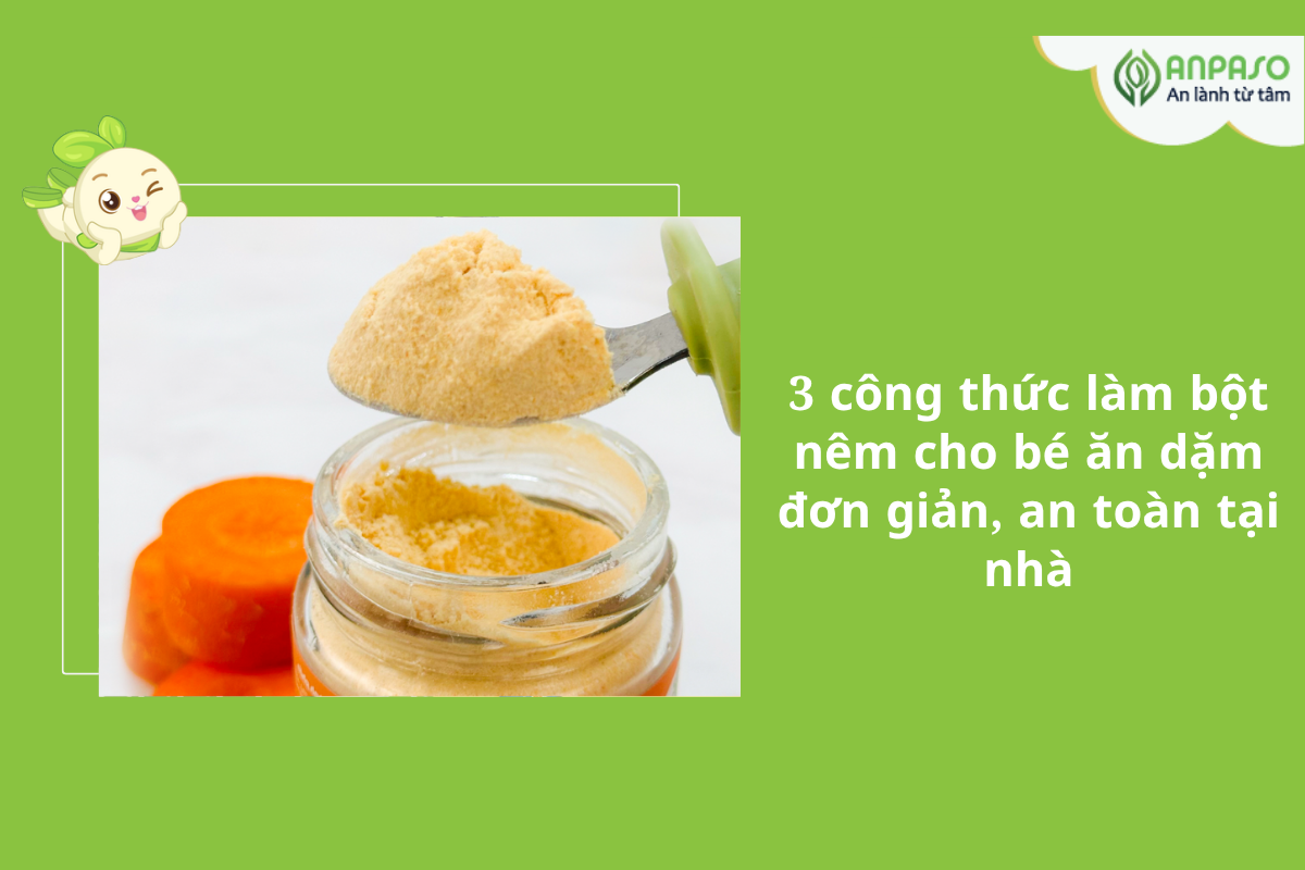3 công thức làm bột nêm cho bé ăn dặm đơn giản, an toàn tại nhà