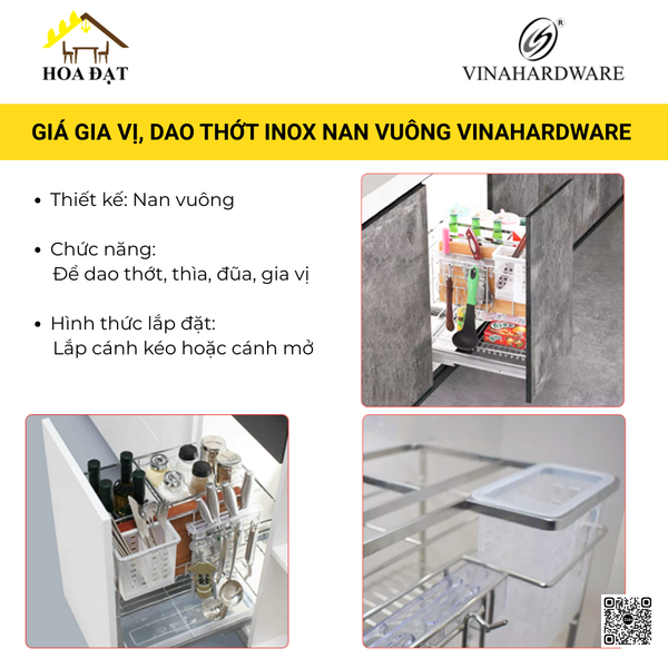 Giá dao thớt gia vị đa năng - Mã 4100.2.10003