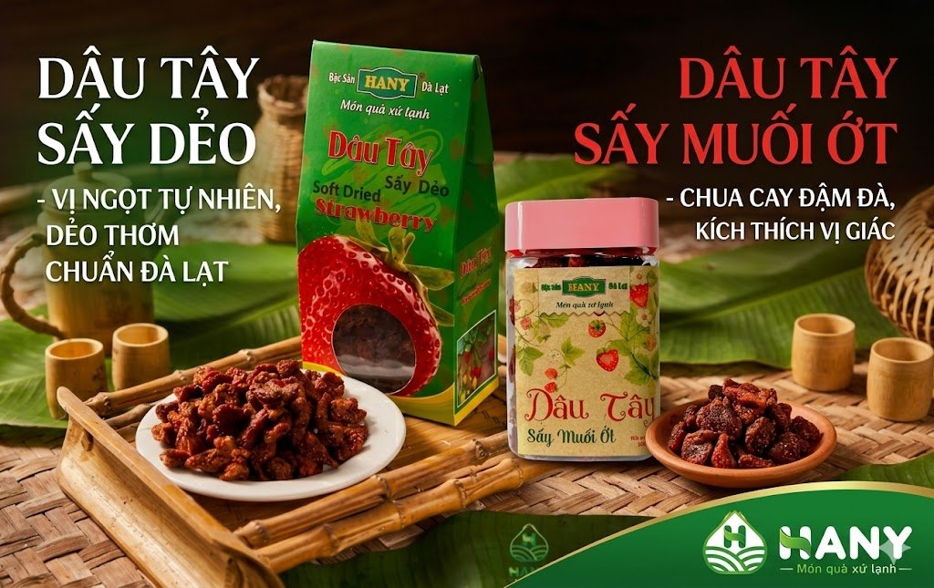 Dâu Tây Sấy Dẻo & Muối Ớt HANY: Loại Nào Ngon Hơn?