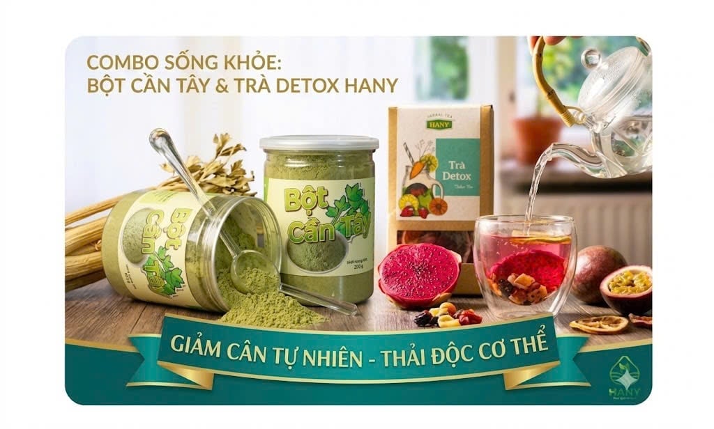 Bột cần tây và trà detox: Khác nhau gì? Nên chọn loại nào?
