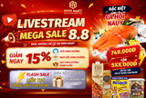 Livestream Mega Sale 8.8 Tại 9999 Mart – Giảm 15% Sữa, Hạt, Ngũ Cốc & Cá Hồi NauyLivestream Mega Sale 8.8 Tại 9999 Mart – Giảm 15% Sữa, Hạt, Ngũ Cốc & Cá Hồi Nauy