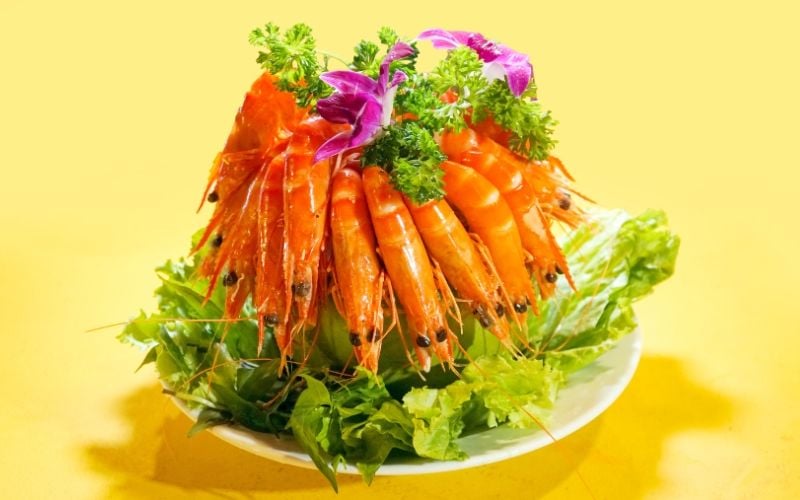 Menu Tôm Sú Sen Đại Việt - Tinh hoa ẩm thực hải sản Bùi Viện