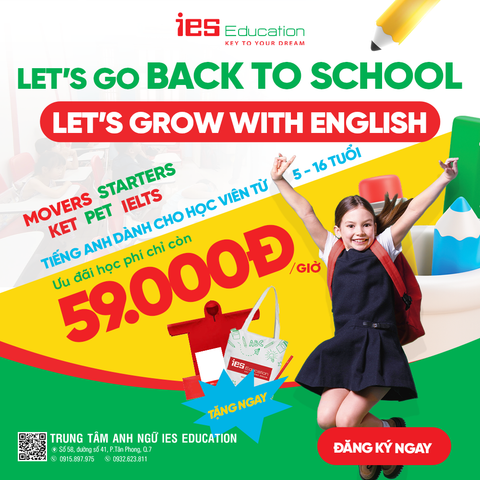 LET’S GO BACK TO SCHOOL  LET’S GROW WITH ENGLISH