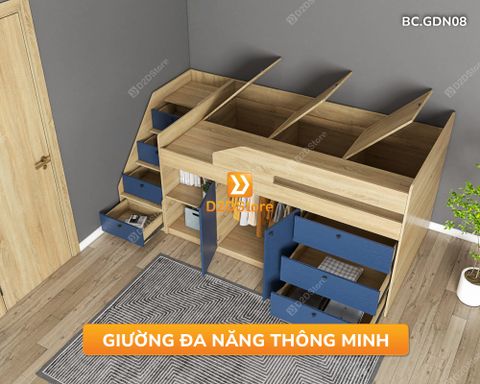 Giường thông minh liền tủ – Giải pháp tối ưu cho phòng nhỏ hiện đại
