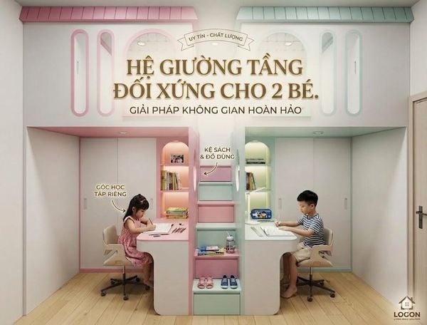 Giường tầng 2 bé