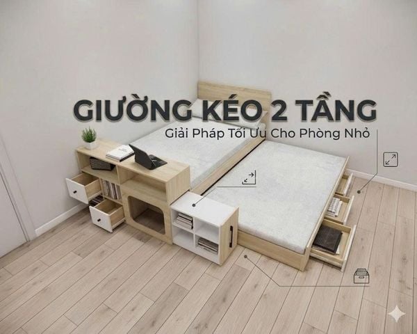 Giường kéo 2 tầng