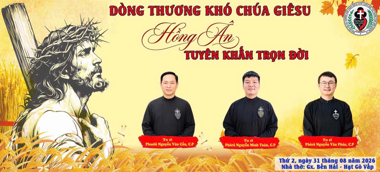 THÁNH LỄ TUYÊN KHẤN TRỌN ĐỜI