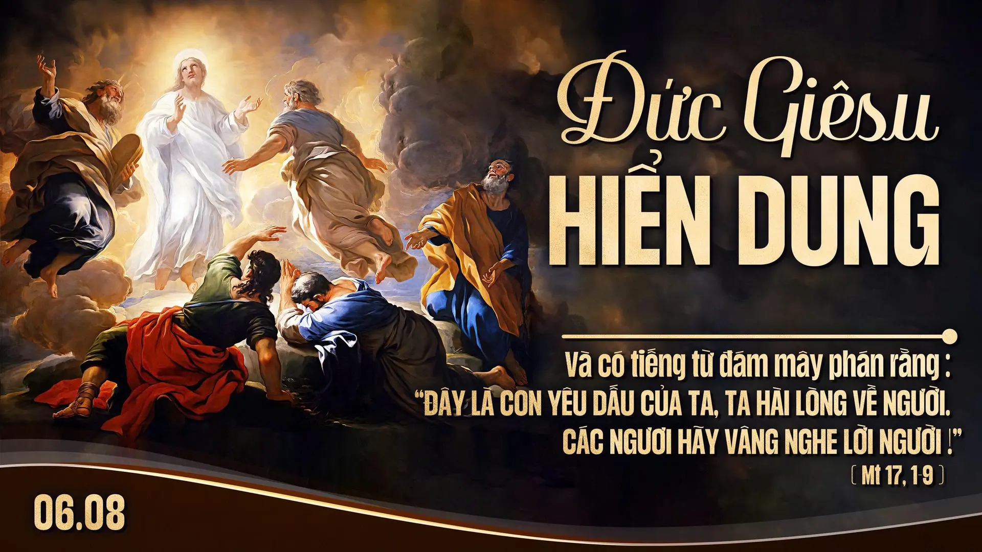 Suy Niệm Lời Chúa Thứ Năm Sau Chúa Nhật Tuần XVIII Mùa Thường Niên - CHÚA HIỂN DUNG