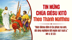 Suy Niệm Tin Mừng Chúa Nhật III Thường Niên - Năm A