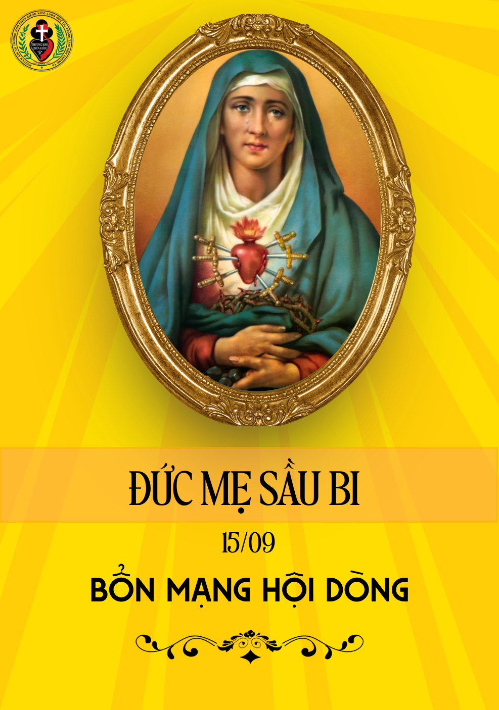 ĐỨC MẸ SẦU BI – LINH ĐẠO THƯƠNG KHÓ BỔN MẠNG HỘI DÒNG