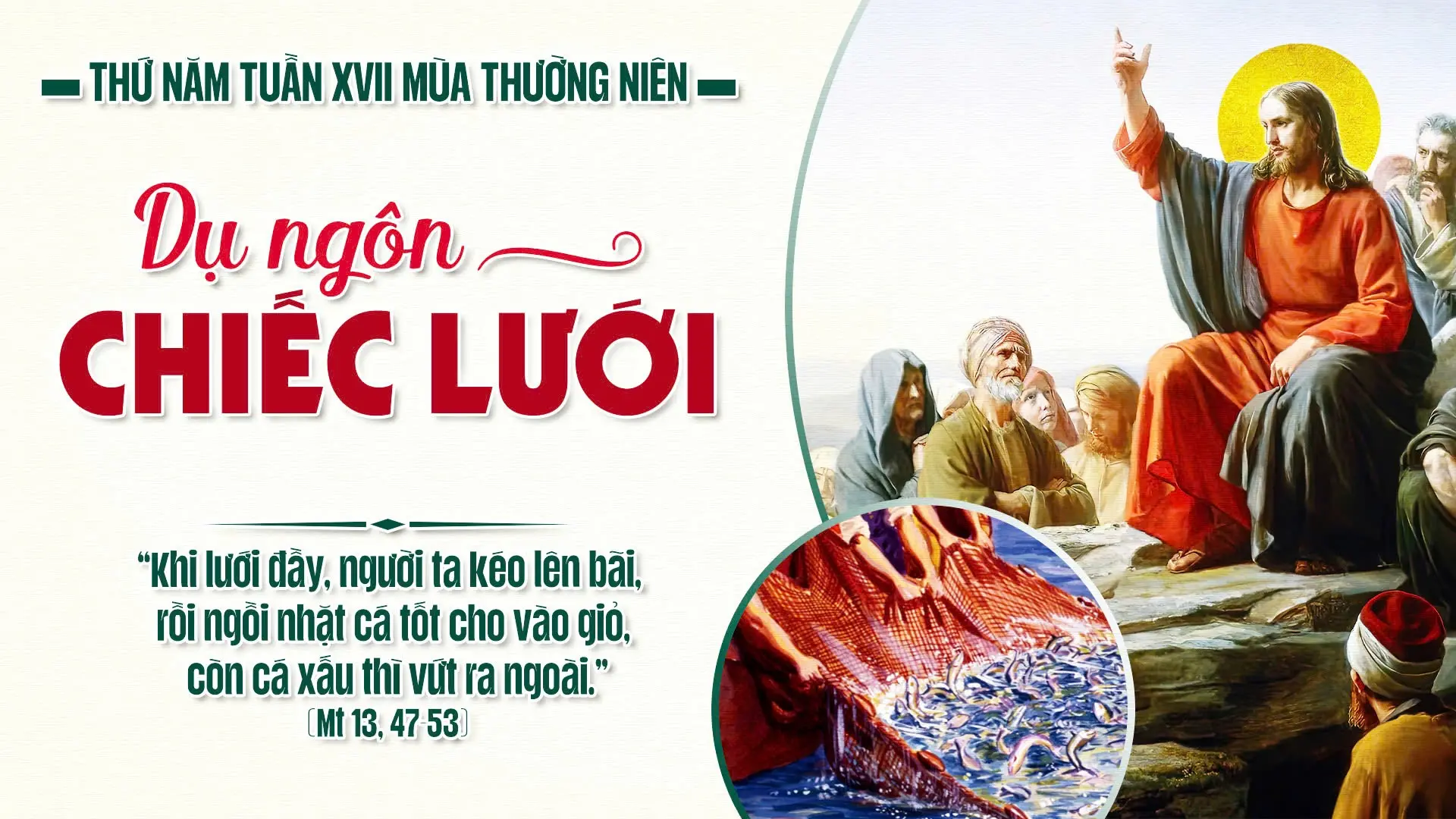 Suy Niệm Lời Chúa  Thứ Năm Sau Chúa Nhật Tuần XVII Mùa Thường niên
