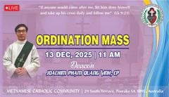 Thông Báo Thánh Lễ Truyền Chức Linh Mục