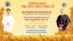 Thông Báo: Thánh Lễ Truyền Chức Phó Tế (28/02)