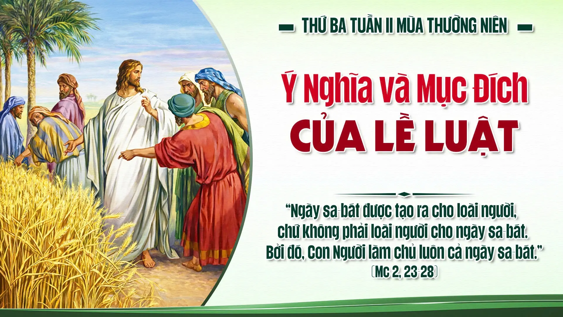 Suy Niệm Lời Chúa Thứ Ba Tuần II Mùa Thường Niên