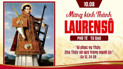Suy Niệm Lời Chúa Thứ Hai Sau Chúa Nhật Tuần XIX Mùa Thường niên - THÁNH LAURENSO, PHÓ TẾ, TỬ ĐẠO