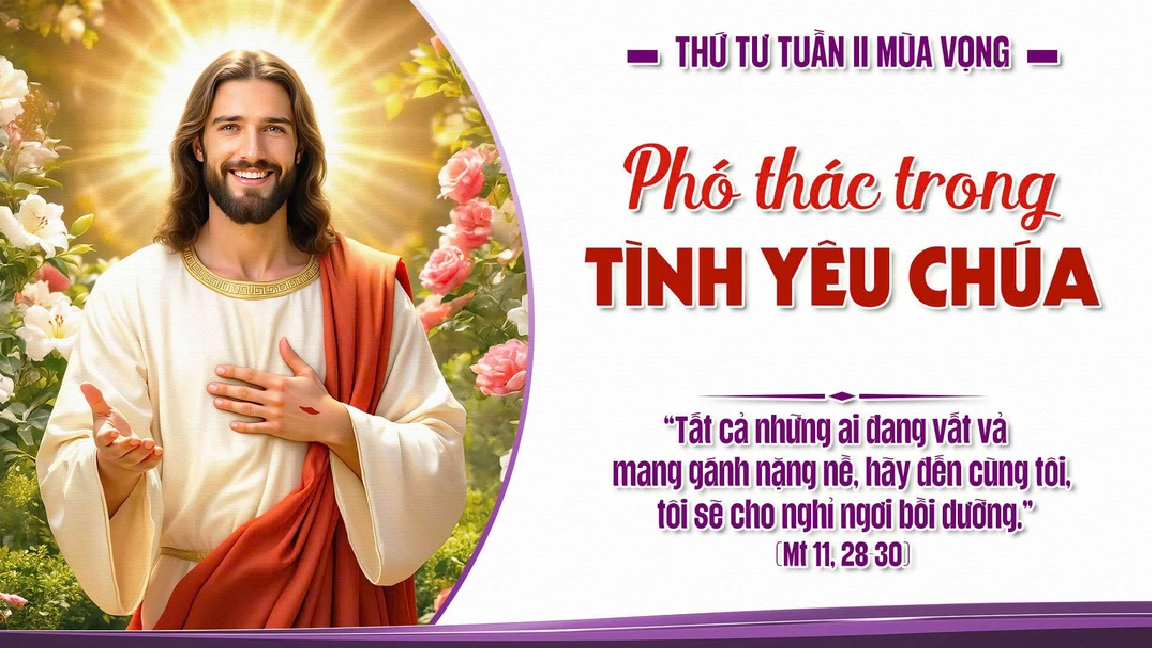 Suy Niệm Lời Chúa Thứ Tư Tuần II Mùa Vọng