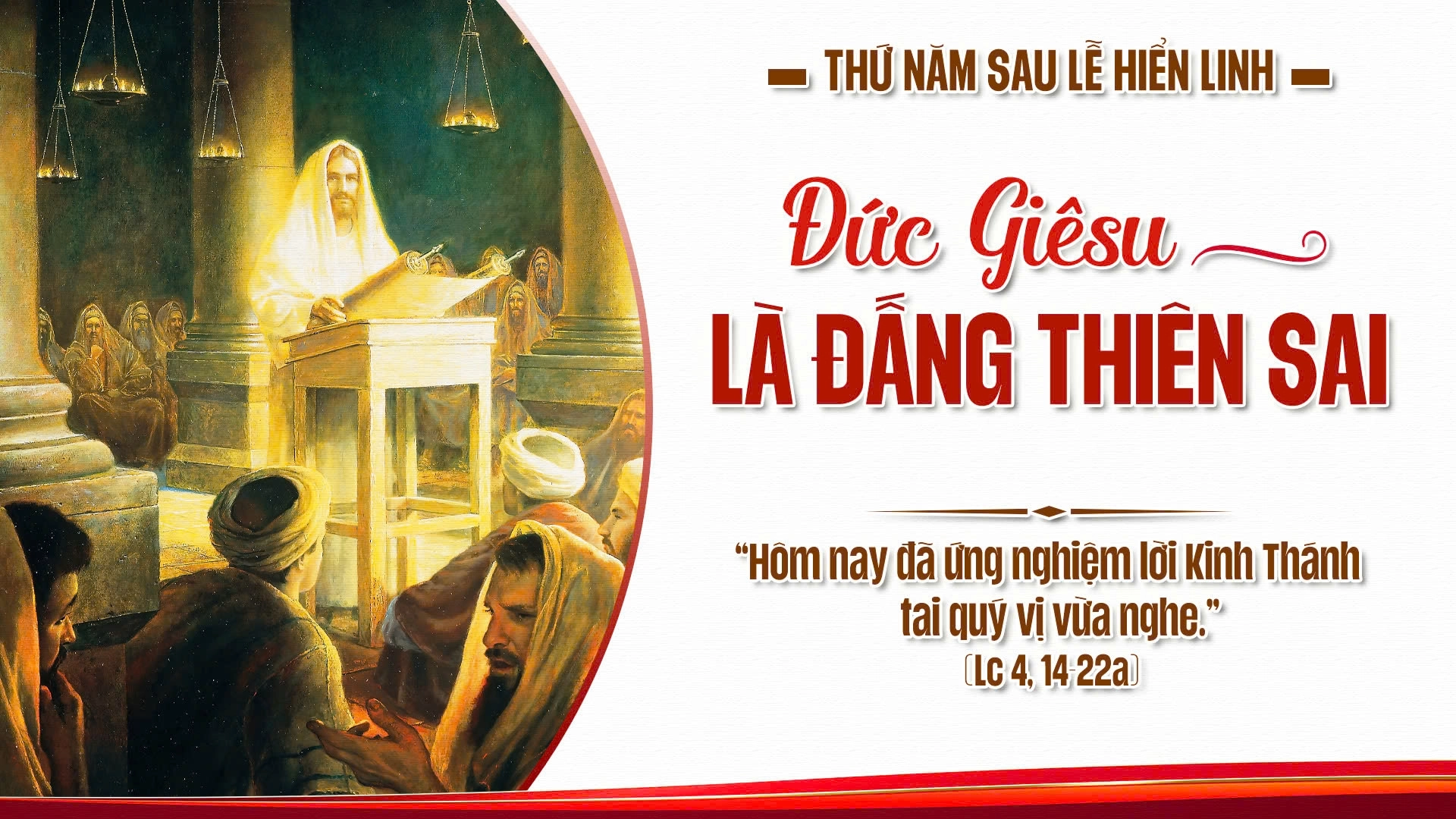 Suy Niệm Lời Chúa Thứ Năm Sau Lễ Chúa Hiển Linh