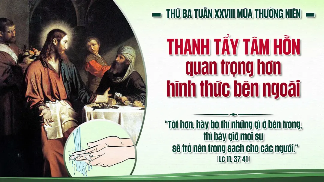 Suy Niệm Lời Chúa Thứ Ba Sau Chúa Nhật Tuần XXVIII Mùa Thường Niên