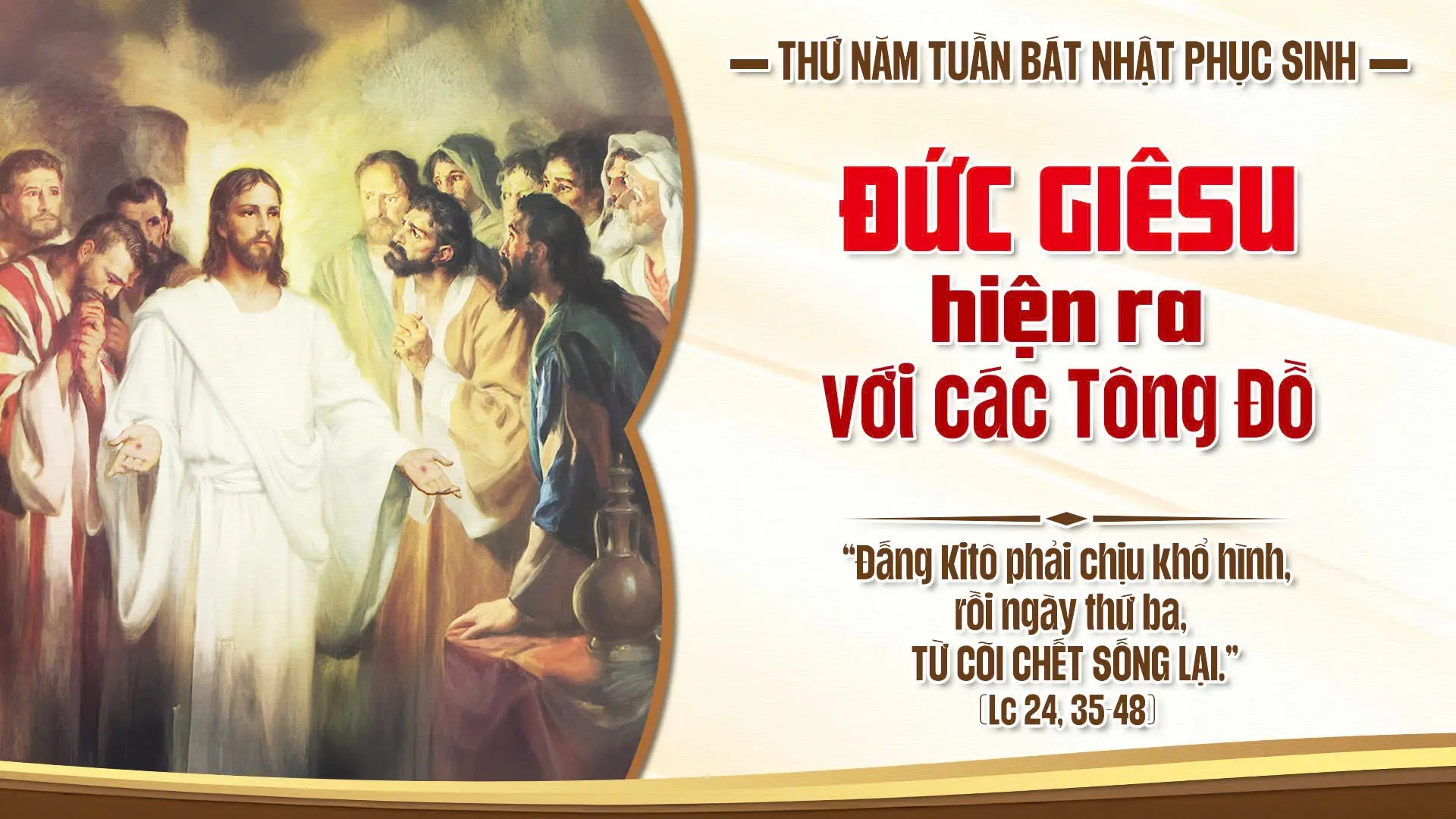 Suy Niệm Lời Chúa Thứ Năm Trong Tuần Bát Nhật Phục Sinh