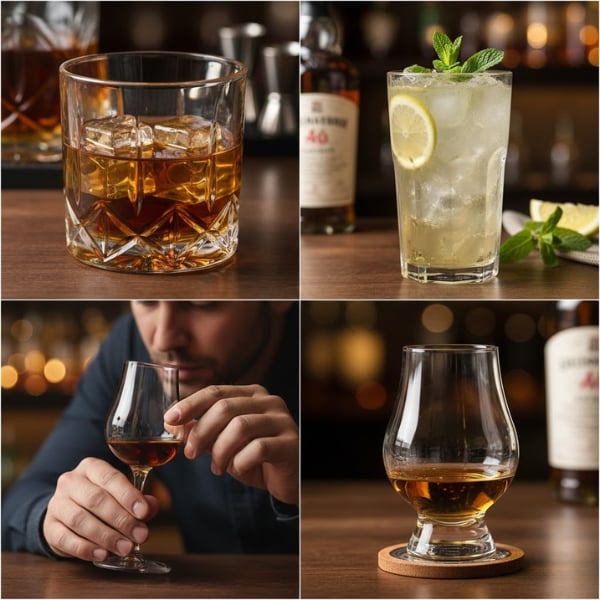 Gợi ý chọn ly uống whisky - Nên dùng ly cổ điển, ly cao, ly tulip hay ly chuyên ngửi hương?