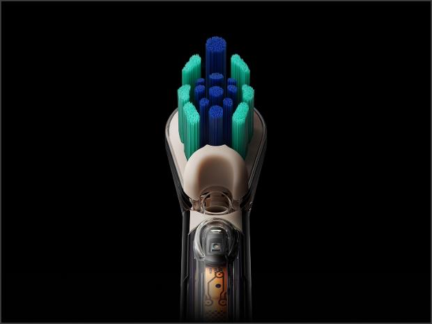 Bàn chải đánh răng điện Dyson CameraJet làm sạch bằng tia nước và chỉ nha khoa