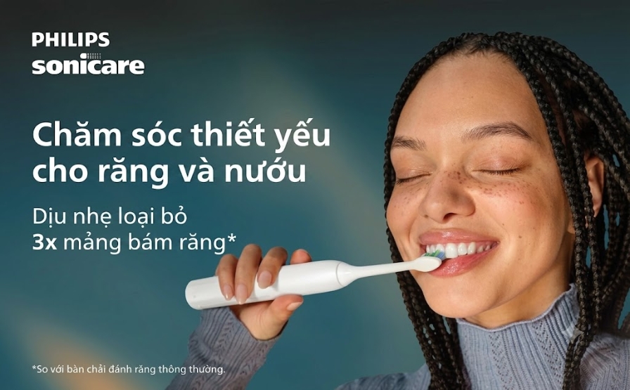 Bàn chải đánh răng điện Philips Sonicare 2100 HX4021/01 - Chăm sóc thiết yếu cho răng và nướu khỏe mạnh
