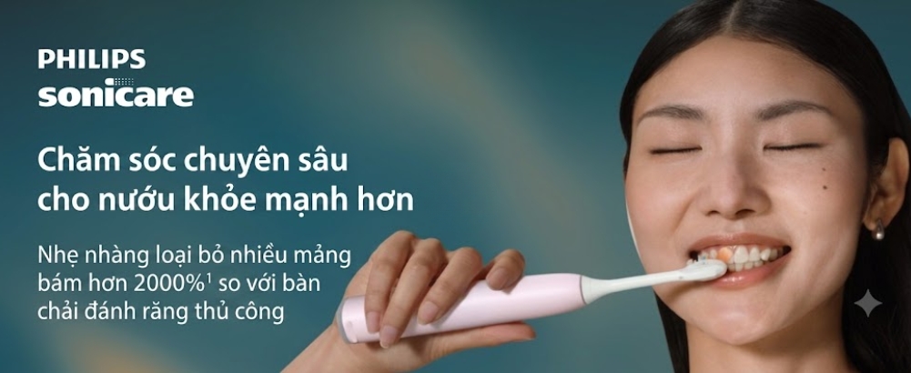 Bàn chải đánh răng điện Philips Sonicare 7300 với 3 đầu bàn chải, màu trắng | Loại bỏ mảng bám nhiều hơn 2000%