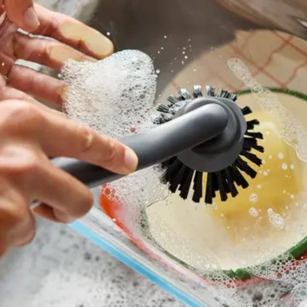 Bàn chải rửa chén&nbsp;Joseph Joseph 012859 SinkTech kèm giá đỡ bằng thép