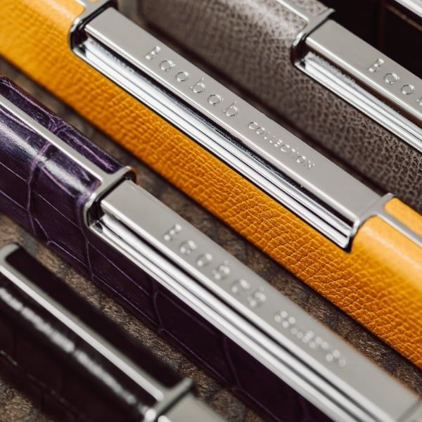 Bật lửa da Graine Baobab - Màu nâu / Cam/ Đỏ