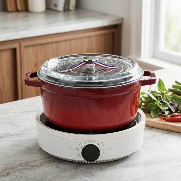 Bếp từ đơn Zwilling 26cm 2000W kèm nồi lẩu Staub 24cm