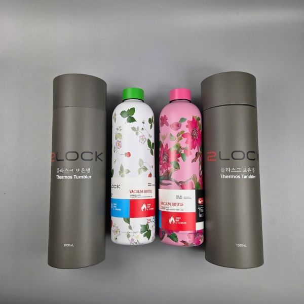 Bình giữ nhiệt 2Lock Korea 1 lít Dung tích: 1L - Ruột inox 316 dùng trong y tế, an toàn cho sức khoẻ Giữ được lạnh 12 tiếng, giữ nóng 8 tiếng